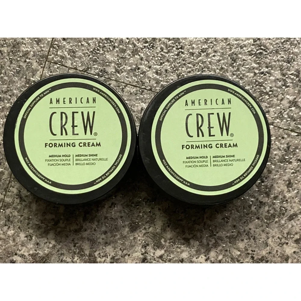 American Crew Forming Cream Men 3oz 2-Pack Medium Hold Shine new sealed